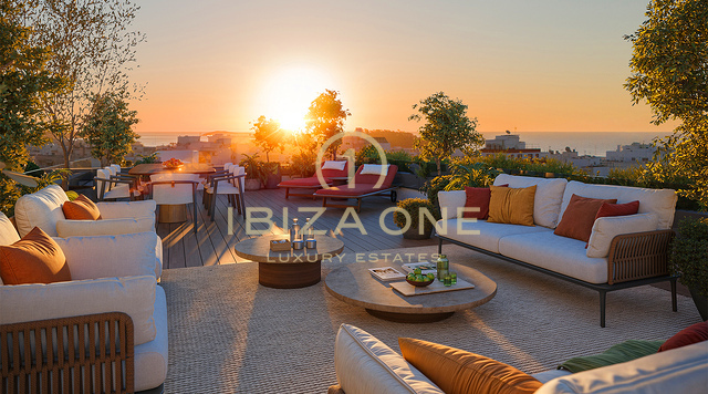 Luxury apartment development with sea views in the heart of Santa Eulalia for sale, Ibiza
