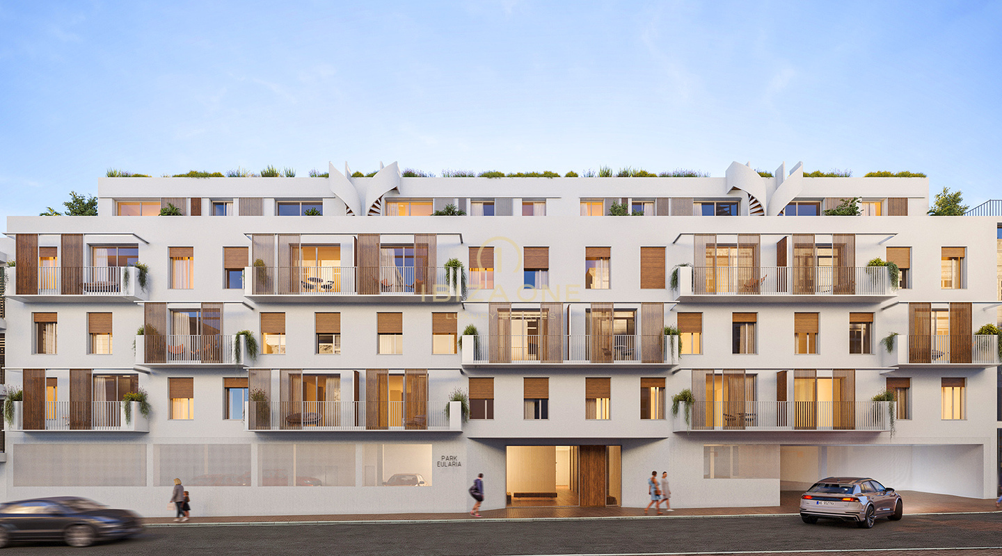 Luxe appartementencomplex met zeezicht in het hart van Santa Eulalia te koop, Ibiza