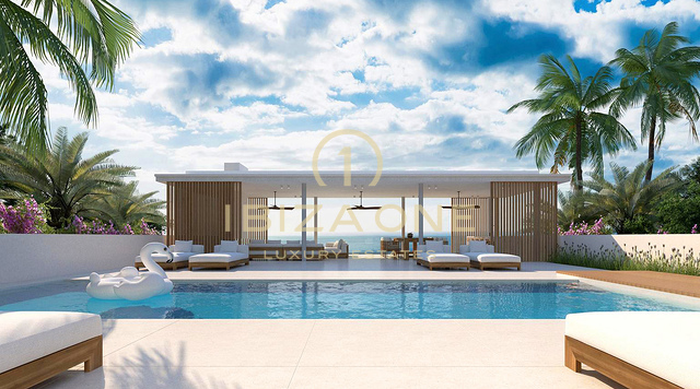 Erstklassige Strandvilla mit atemberaubendem Meerblick und nur wenige Gehminuten vom Strand entfernt in Cap Marinet, Ibiza, zu verkaufen oder auch nur Grundstück mit Genehmigung für 2.950.000,- €