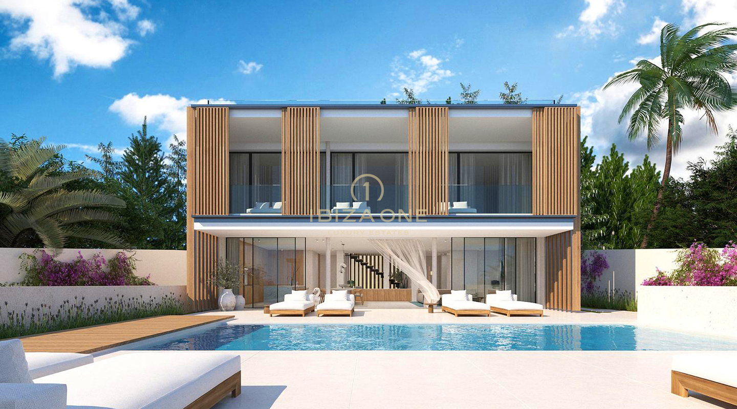 Villa op de eerste rij aan zee met adembenemend uitzicht op zee en op korte loopafstand van het strand in Cap Marinet te koop, Ibiza, of alleen het perceel met vergunning voor € 2.950.000,-