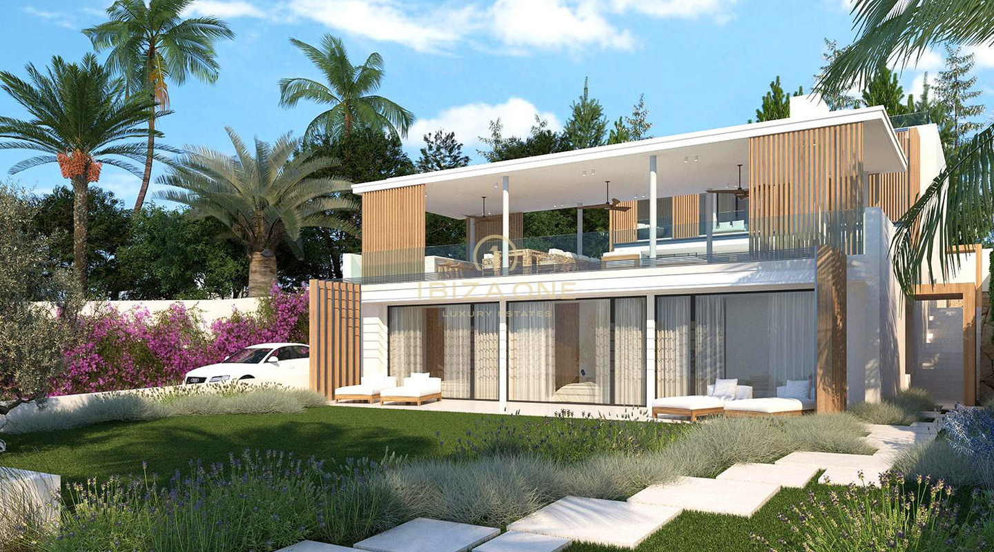 Villa in prima linea sul mare con vista mozzafiato sul mare e a pochi passi dalla spiaggia di Cap Marinet in vendita, Ibiza o solo terreno con licenza 2.950.000,-€