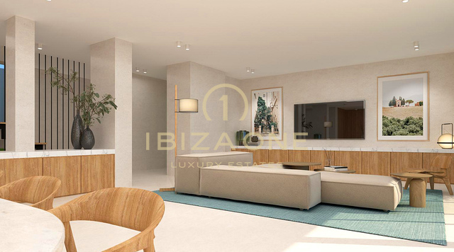 Villa en primera línea de mar con impresionantes vistas al mar y a poca distancia de la playa en Cap Marinet en venta, Ibiza o solo parcela con licencia 2.950.000,-€