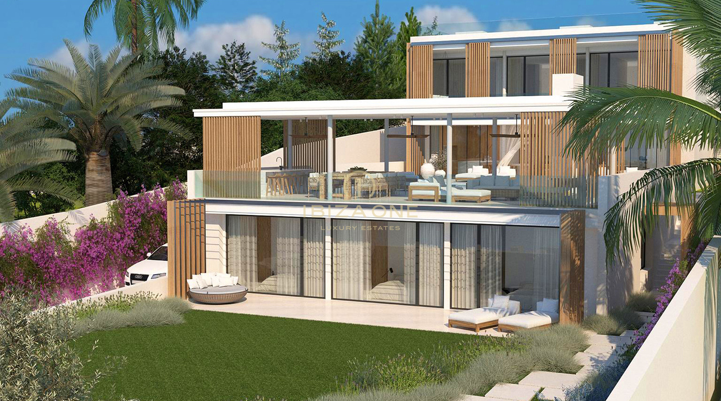 Villa in prima linea sul mare con vista mozzafiato sul mare e a pochi passi dalla spiaggia di Cap Marinet in vendita, Ibiza o solo terreno con licenza 2.950.000,-€
