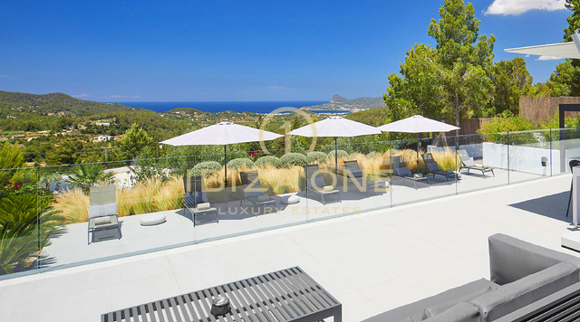 Luxusvilla mit Meerblick und spektakulärem Sonnenuntergang zu vermieten, Ibiza