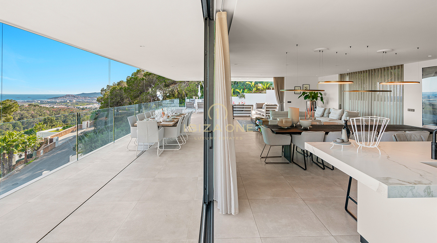 Exclusive luxury designer villa in Can Furnet with breathtaking views for sale, Ibiza