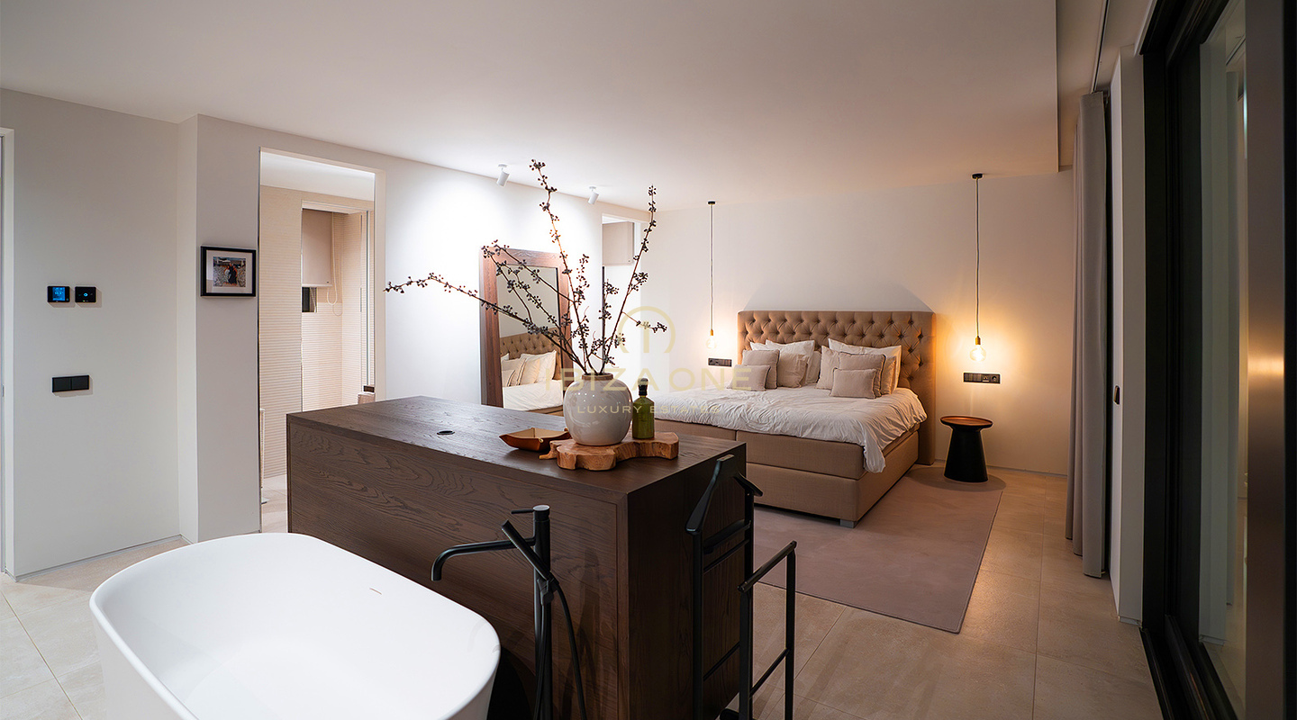 Exklusive Luxus-Designervilla in Can Furnet mit atemberaubender Aussicht zu verkaufen, Ibiza