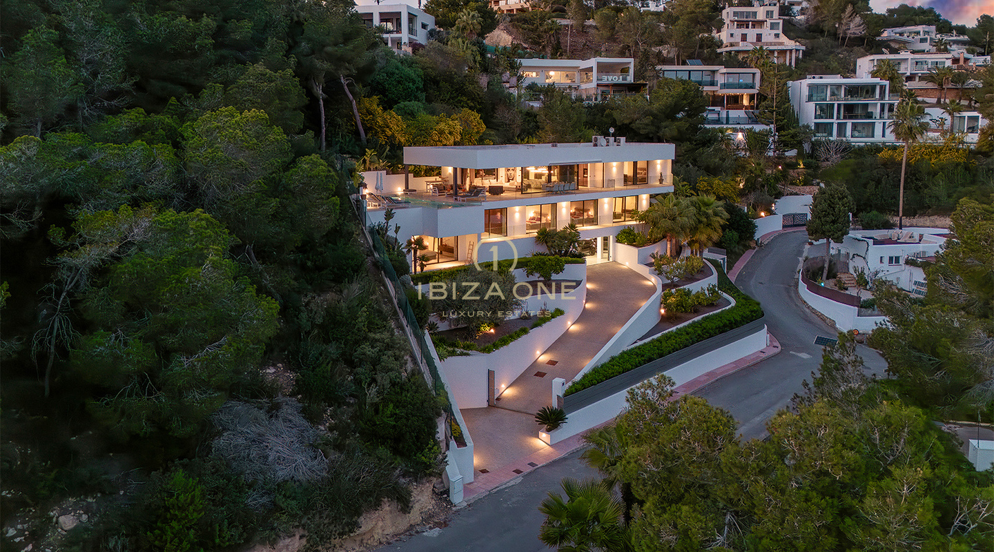 Exclusive luxury designer villa in Can Furnet with breathtaking views for sale, Ibiza