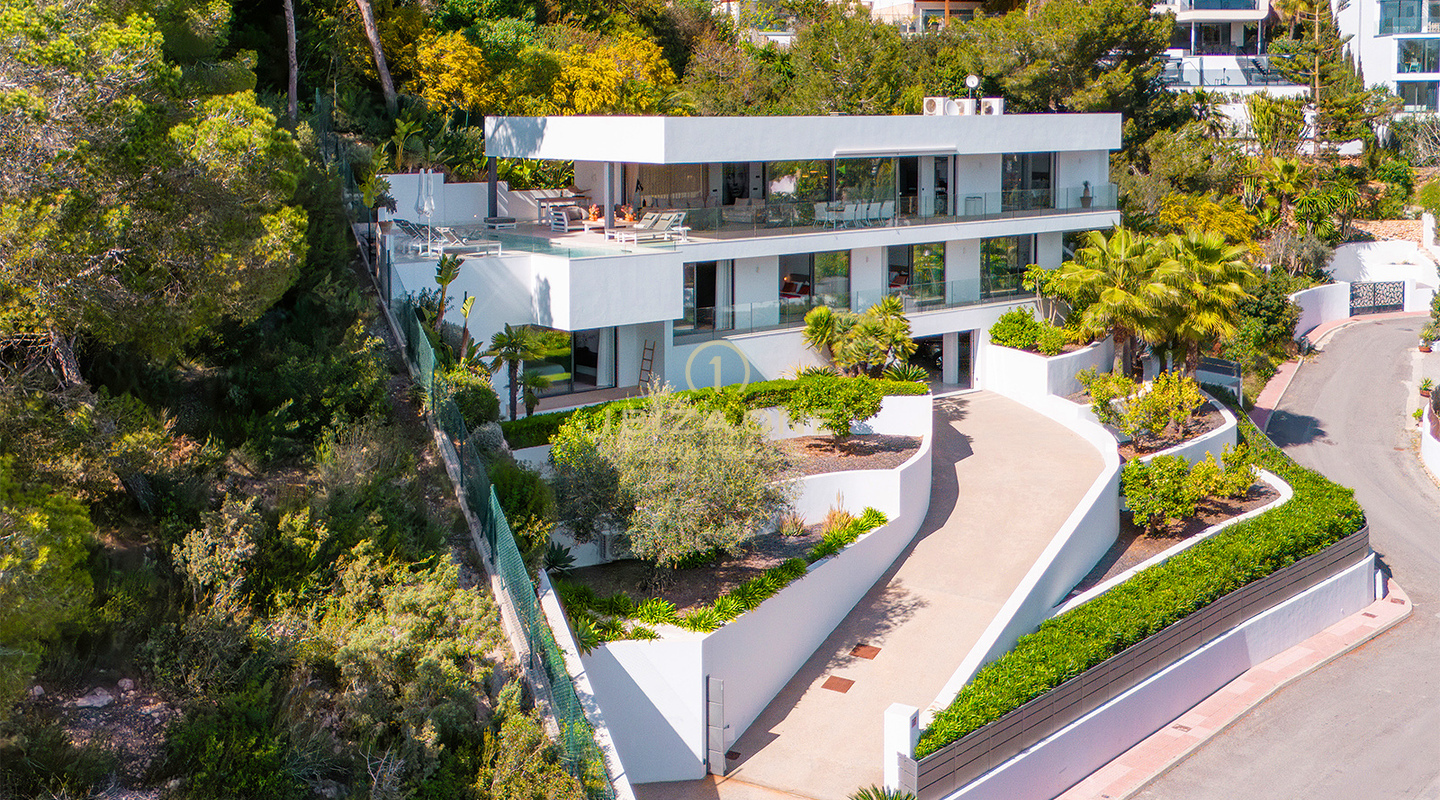 Exclusive luxury designer villa in Can Furnet with breathtaking views for sale, Ibiza