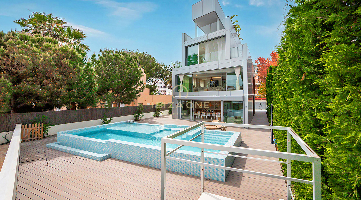Exquisit and luxurious first line sea villa with private beach access and sea access for sale, Ibiza