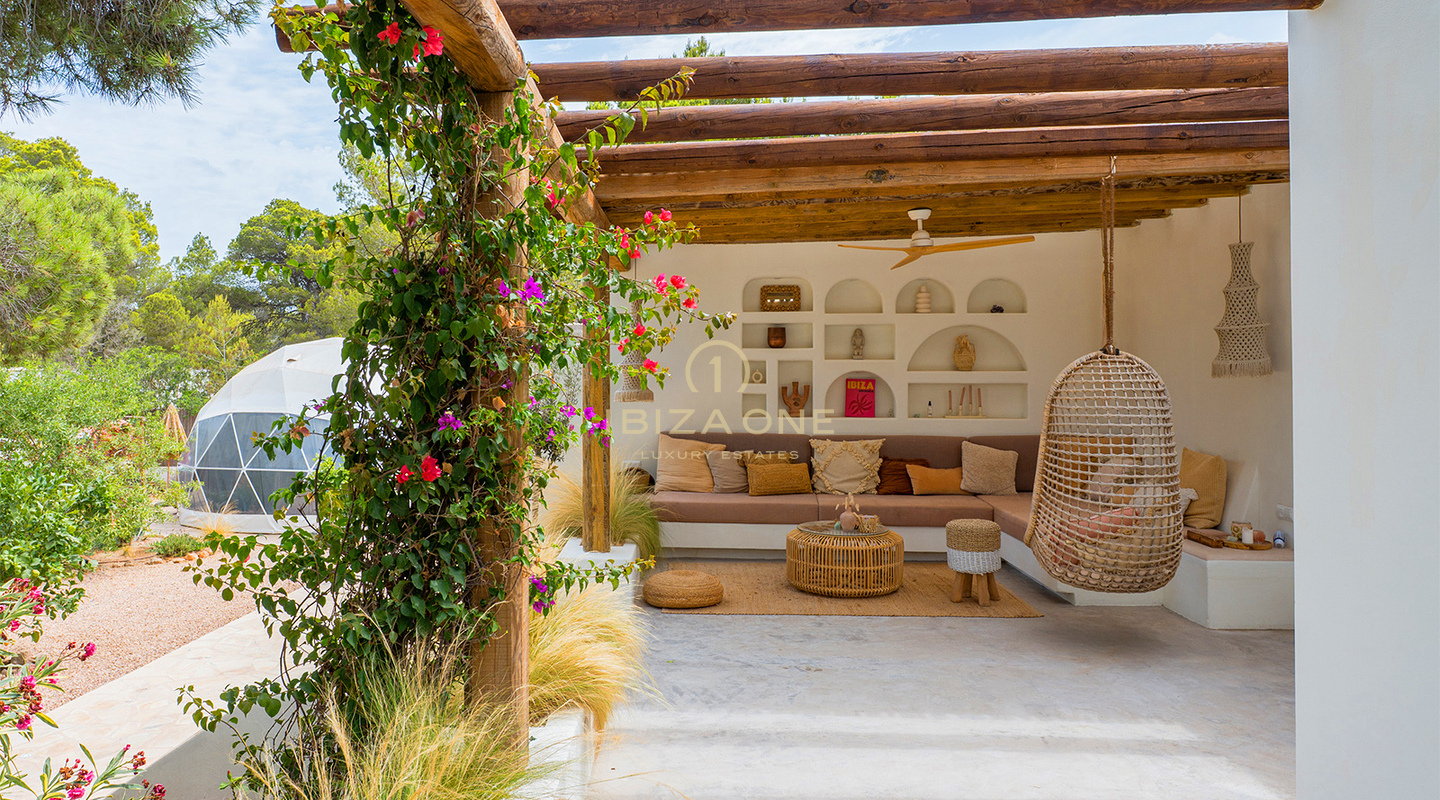 Stylish luxury bohemian villa with sunset views for sale, Ibiza