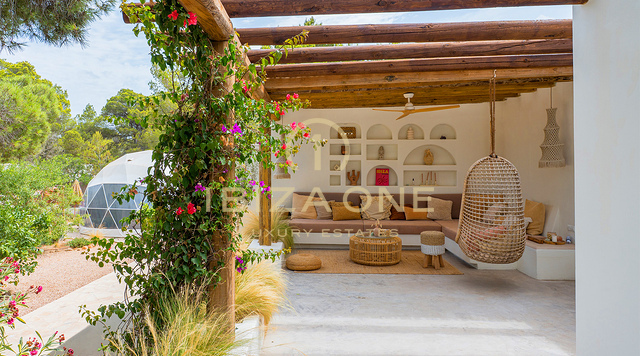 Stylish luxury bohemian villa with sunset views for sale, Ibiza