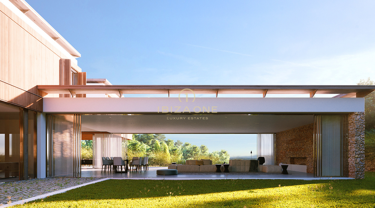 Superbe maison contemporaine de luxe avec vue sur Dalt Vila et la mer à vendre, Ibiza