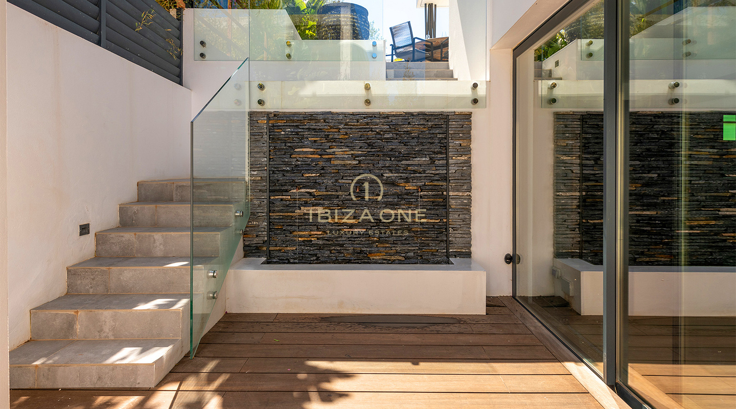 Ultra-Stylish Luxury Villa with Club, Gym & Rooftop Views to Dalt Vila, Prime Location in Ses Torres for Sale, Ibiza