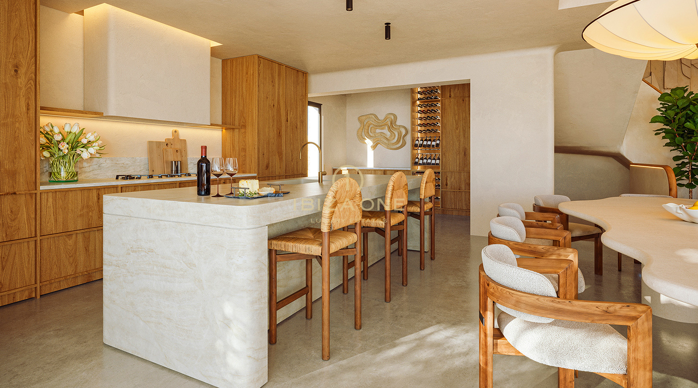 Luxusgrundstück mit Lizenz und 90 % Aushub abgeschlossen zum Verkauf in Roca Llisa, Ibiza