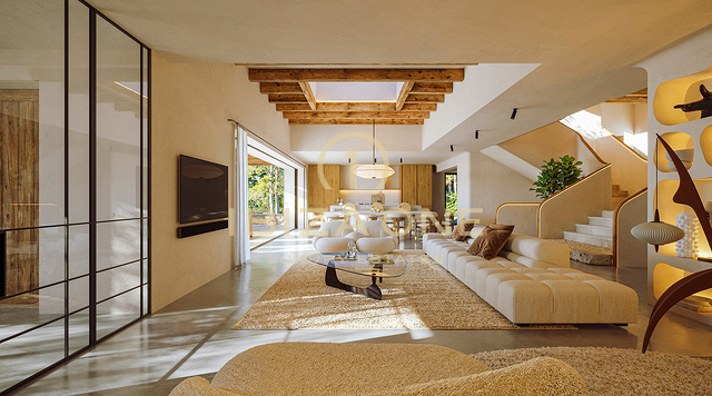 Terreno di lusso con licenza e scavo completato al 90% in vendita a Roca Llisa, Ibiza