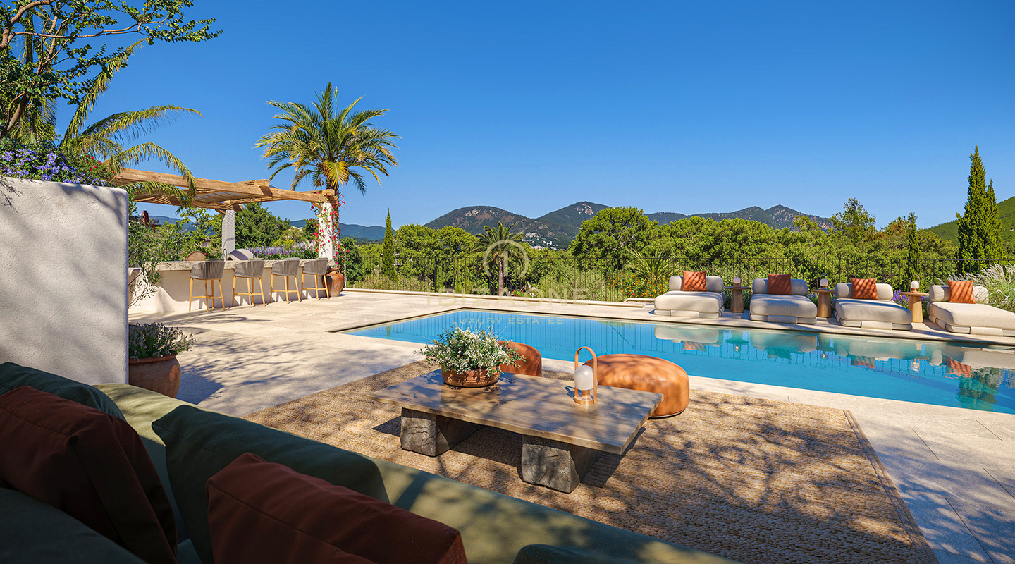 Terreno di lusso con licenza e scavo completato al 90% in vendita a Roca Llisa, Ibiza