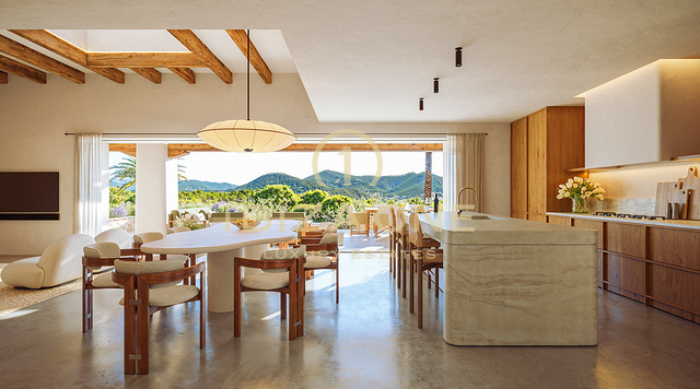 Luxe perceel met vergunning en 90% opgraving voltooid te koop in Roca Llisa, Ibiza