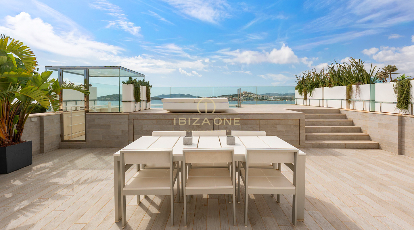 Eccezionale attico duplex di lusso con vista panoramica sul mare in vendita - Es Pouet, Talamanca, Cap Martinet, Ibiza