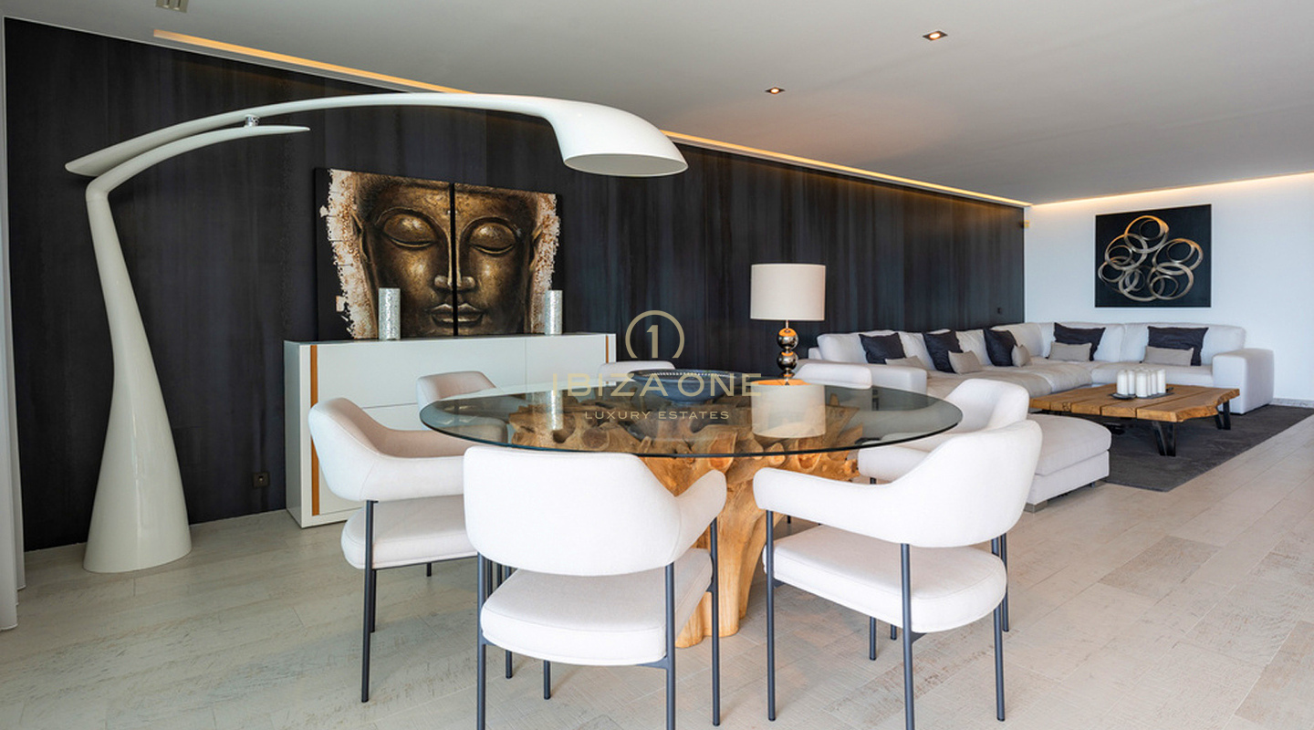 Uitzonderlijk luxe duplex penthouse met panoramisch zeezicht te koop - Es Pouet, Talamanca, Cap Martinet, Ibiza