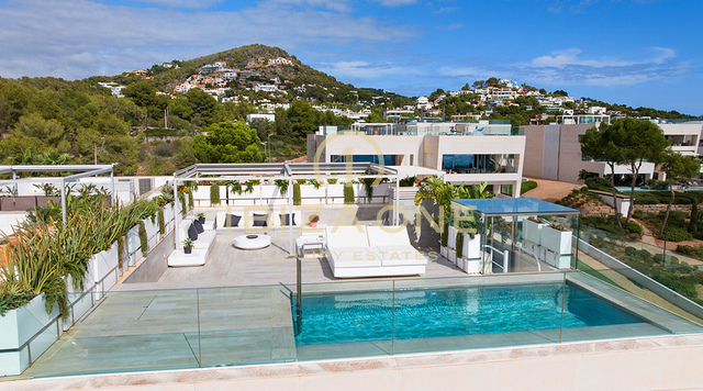 Exceptional Luxury Duplex Penthouse with Panoramic Sea Views for Sale – Es Pouet, Talamanca, Cap Martinet, Ibiza