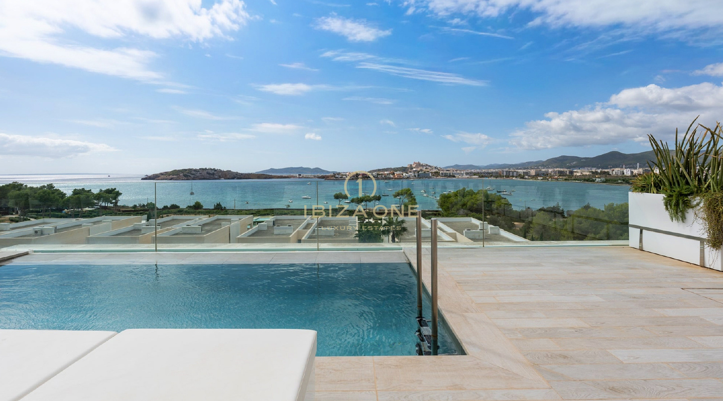 Uitzonderlijk luxe duplex penthouse met panoramisch zeezicht te koop - Es Pouet, Talamanca, Cap Martinet, Ibiza