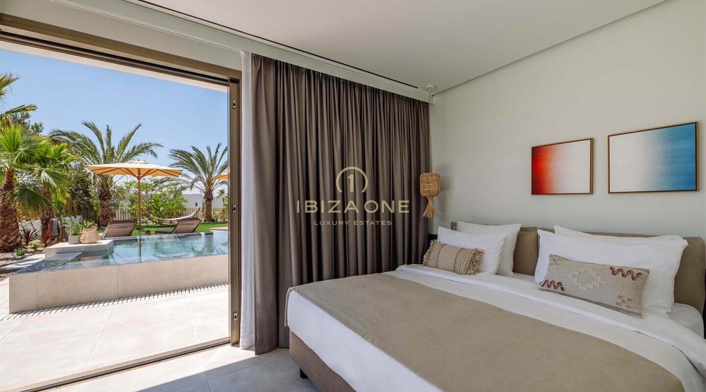 Exklusive Luxusvilla mit atemberaubendem Meerblick und Blick auf den Sonnenuntergang über Es Vedrà zu verkaufen, Ibiza – touristische Vermietungslizenz