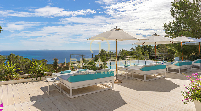 Moderna villa di lusso a Es Cubells con eccezionale vista sul mare su Porroig, Cala Jondal e Formentera – In affitto, Ibiza