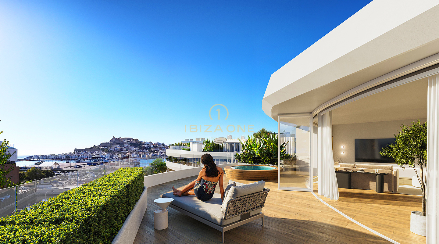 Appartamenti di lusso super moderni con impareggiabile vista panoramica sul mare, vista su Dalt Vila in vendita – The N Residences Ibiza - Da € 830.000 a € 4.500.000