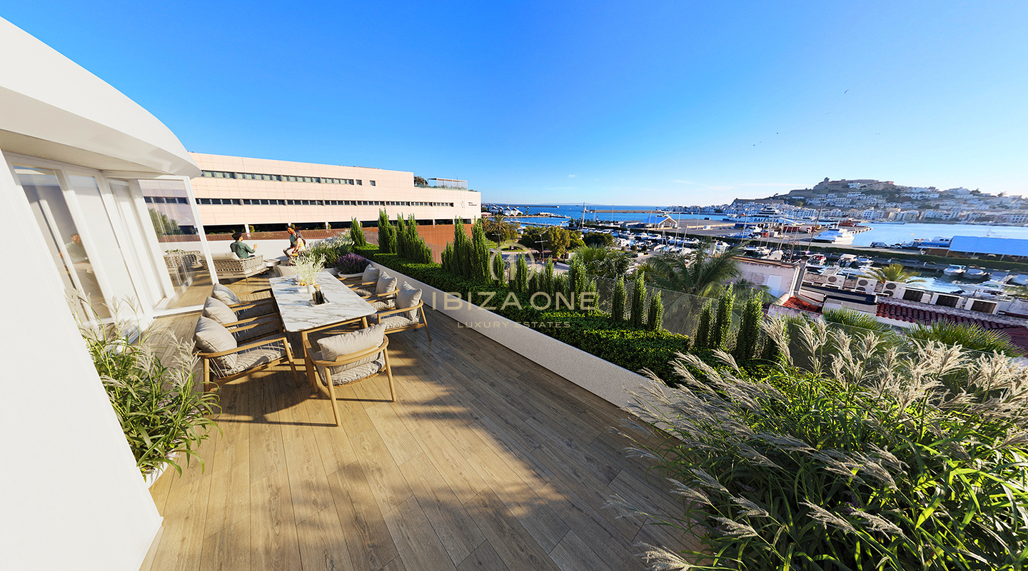 Supermoderne Luxusapartments mit unvergleichlichem Panoramablick auf das Meer und Dalt Vila zu verkaufen – The N Residences Ibiza – von 830.000 € bis 4.500.000 €