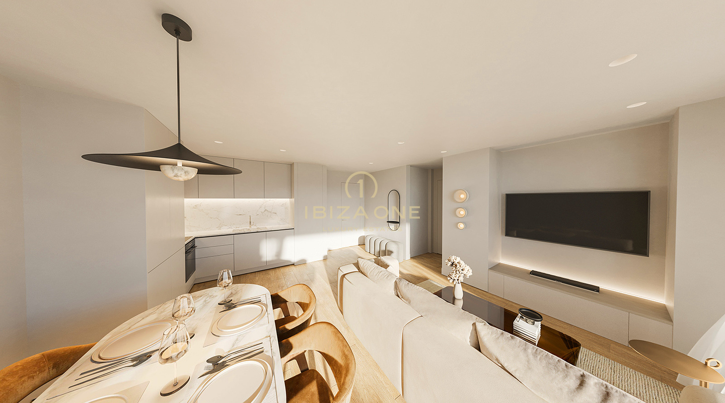 Supermoderne Luxusapartments mit unvergleichlichem Panoramablick auf das Meer und Dalt Vila zu verkaufen – The N Residences Ibiza – von 830.000 € bis 4.500.000 €