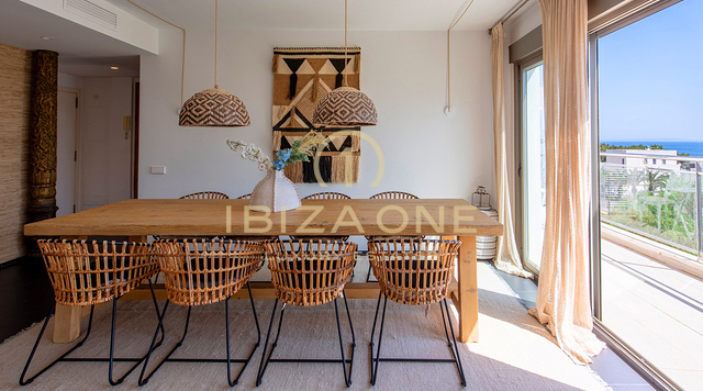 Spacious 3-Bedroom Luxury Apartment with Panoramic Sea & Ibiza Town Views For Sale in Talamanca, Ibiza