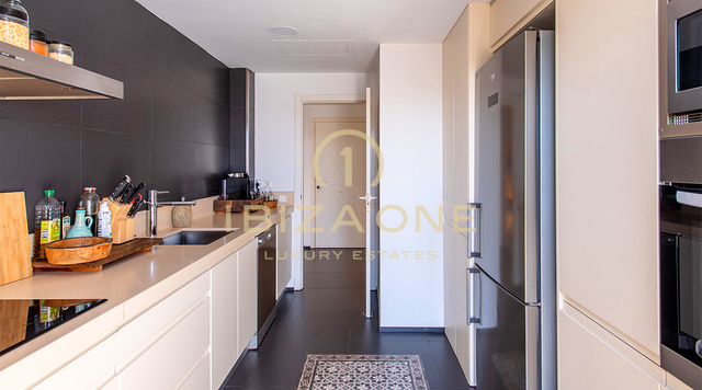 Spacious 3-Bedroom Luxury Apartment with Panoramic Sea & Ibiza Town Views For Sale in Talamanca, Ibiza