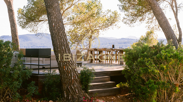 Villa de luxe familiale avec vue sur mer à louer près de San Lorenzo, Ibiza – Piscine d'eau salée, maison d'hôtes, intimité