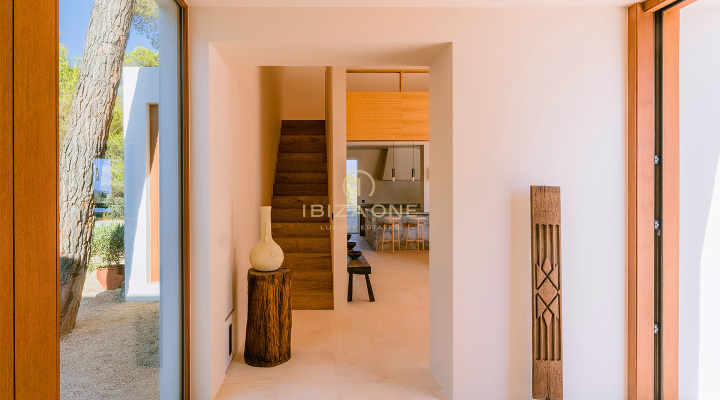 Villa de luxe familiale avec vue sur mer à louer près de San Lorenzo, Ibiza – Piscine d'eau salée, maison d'hôtes, intimité