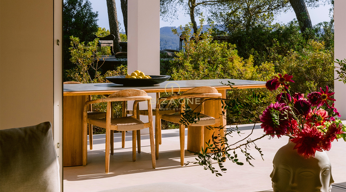 Villa di lusso adatta alle famiglie con vista sul mare in affitto vicino a San Lorenzo, Ibiza - Piscina di acqua salata, Guest House, Privacy