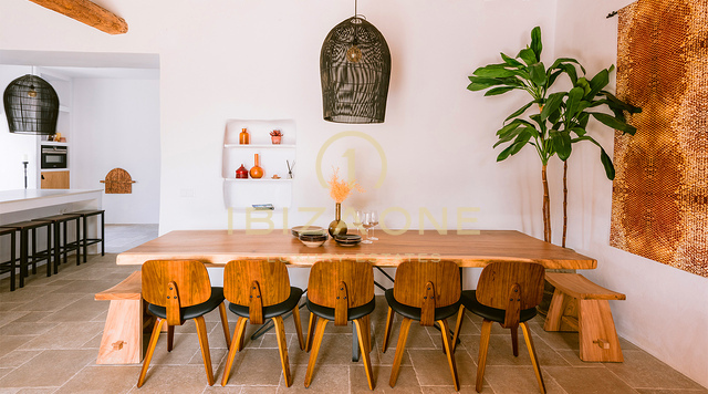 Villa de luxe unique au charme bohème chic avec maison d'hôtes – À vendre à Sant Jordi, Ibiza