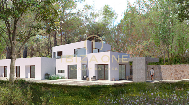 Terreno edificabile di lusso con licenza approvata a San Lorenzo, una delle ultime opportunità nel cuore di Ibiza in vendita