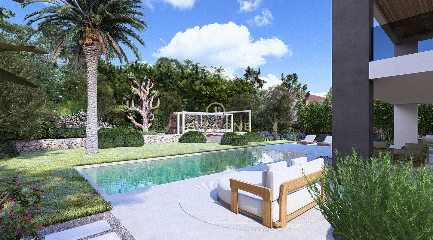 Drie luxe, moderne villa's op slechts 30 meter van de zee te koop – vanaf € 2.950.000, Ibiza