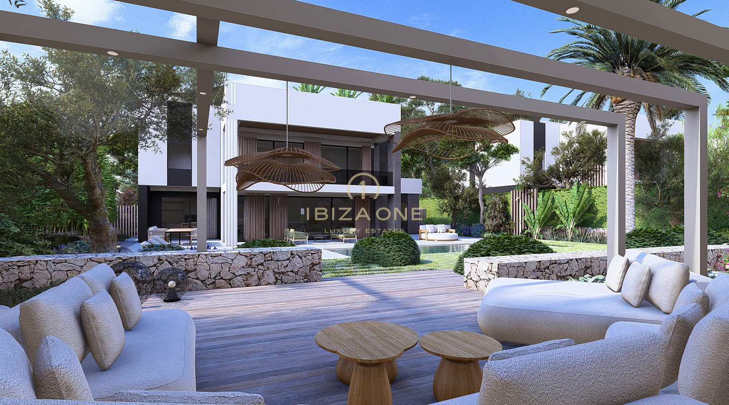 Tre lussuose ville contemporanee in vendita a soli 30 metri dal mare – A partire da € 2.950.000, Ibiza