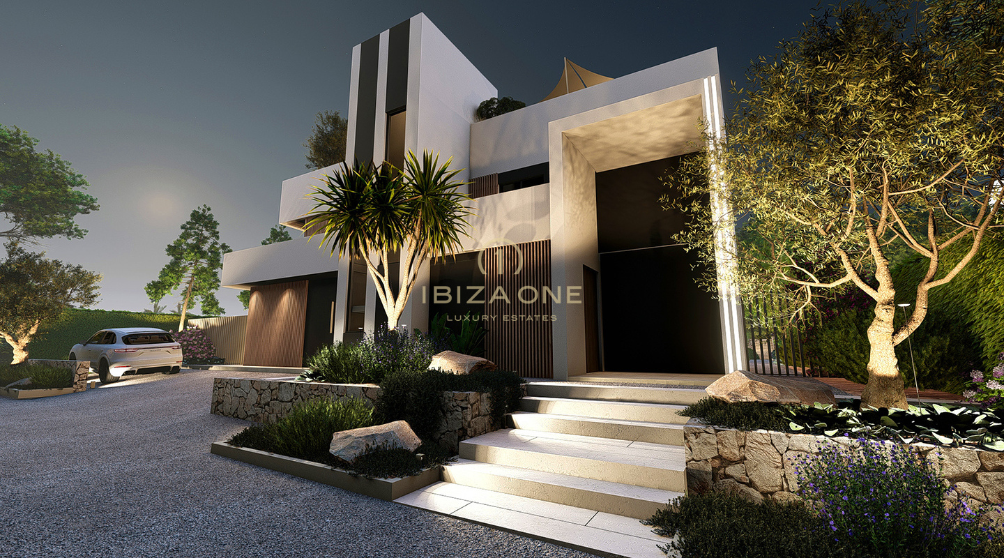 Tre lussuose ville contemporanee in vendita a soli 30 metri dal mare – A partire da € 2.950.000, Ibiza