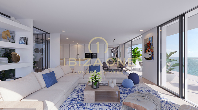 3 apartments with beautiful sea views and prices ranging from 1.750.000 € up to €3.250.000 € for sale, Ibiza