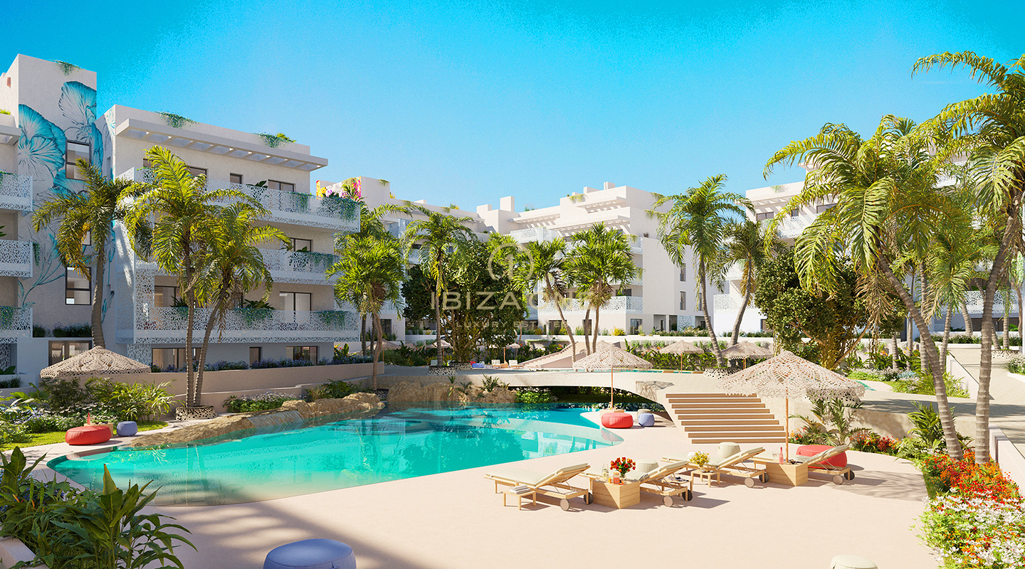 Luxury Beachfront Apartments and Penthouses Just Steps from Ibiza’s Longest Sandy Beach for Sale, IbizaPrices from €855,000 to €1,945,000