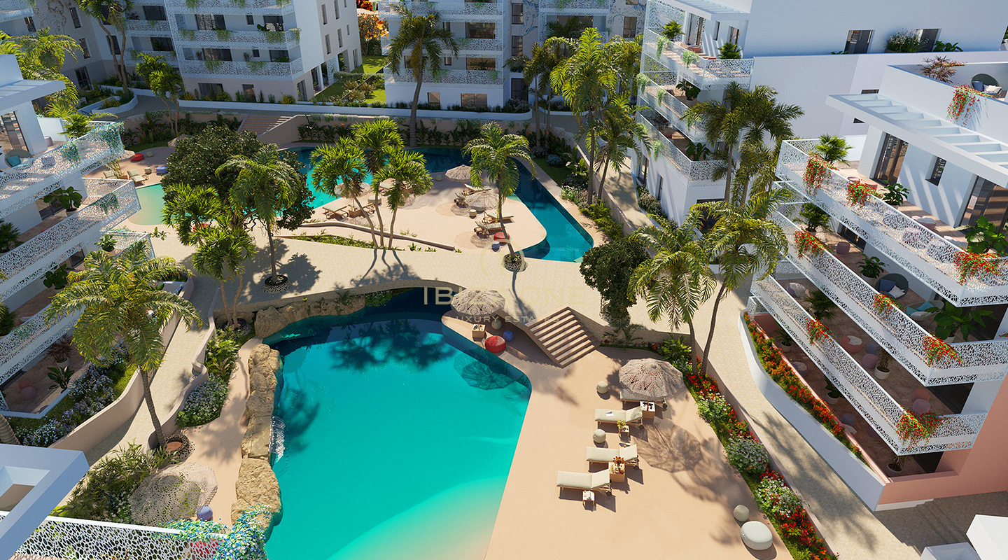 Luxury Beachfront Apartments and Penthouses Just Steps from Ibiza’s Longest Sandy Beach for Sale, IbizaPrices from €855,000 to €1,945,000