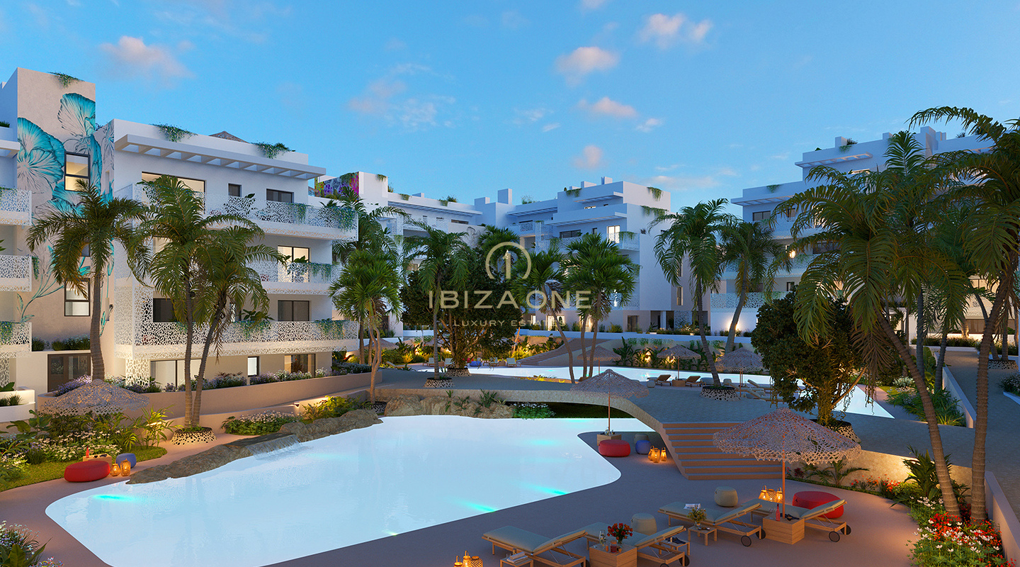 Luxury Beachfront Apartments and Penthouses Just Steps from Ibiza’s Longest Sandy Beach for Sale, IbizaPrices from €855,000 to €1,945,000