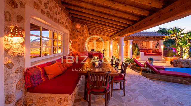 Exceptional French-Italian Luxury Villa with 180° Sunset and Sea Views for Rent, Ibiza