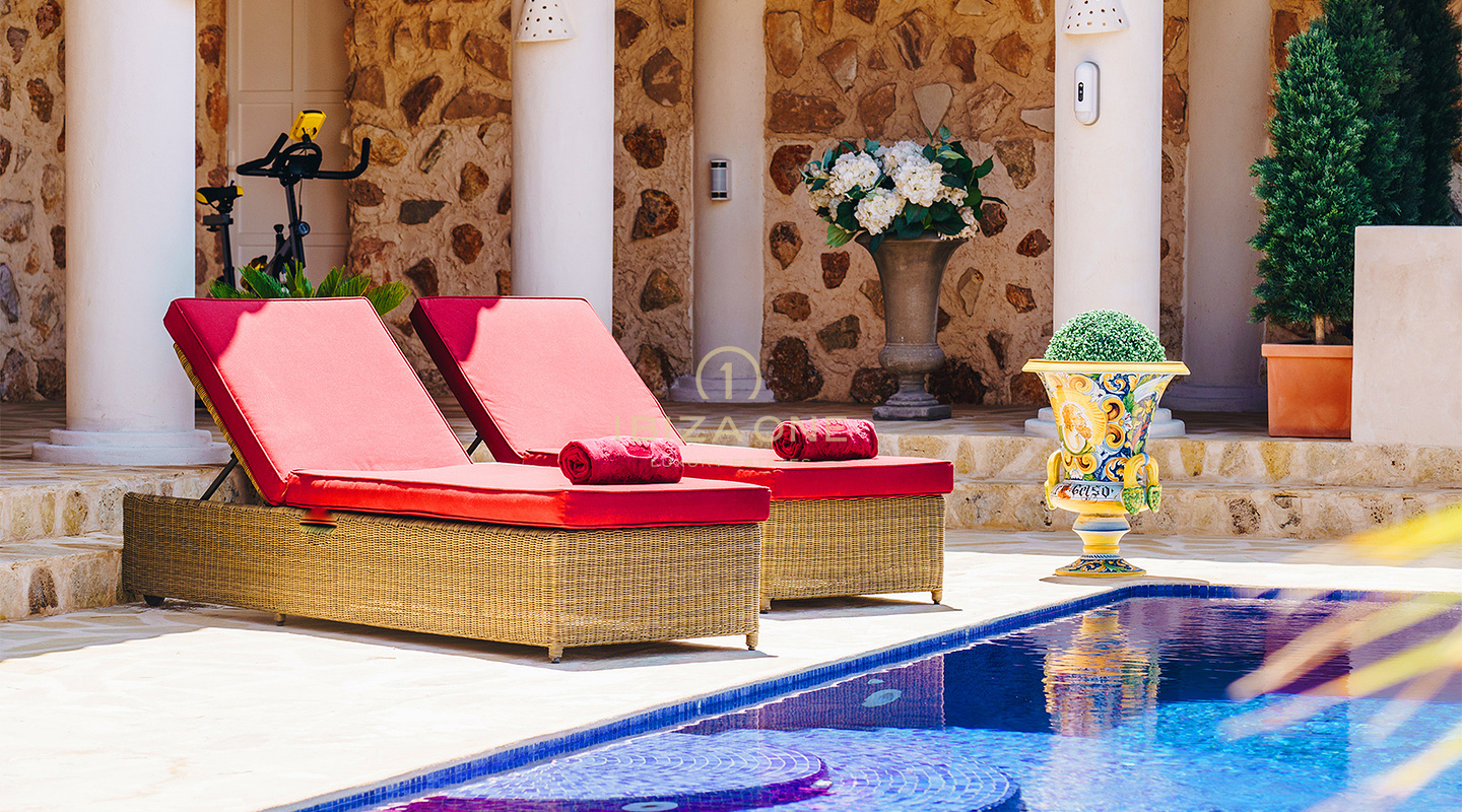 Exceptional French-Italian Luxury Villa with 180° Sunset and Sea Views for Rent, Ibiza