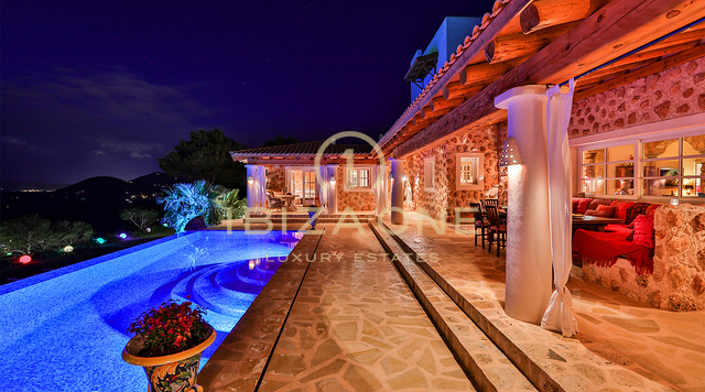 Exceptional French-Italian Luxury Villa with 180° Sunset and Sea Views for Rent, Ibiza