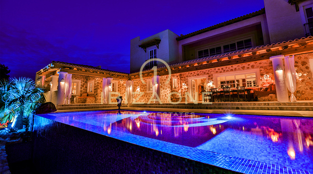 Exceptional French-Italian Luxury Villa with 180° Sunset and Sea Views for Rent, Ibiza