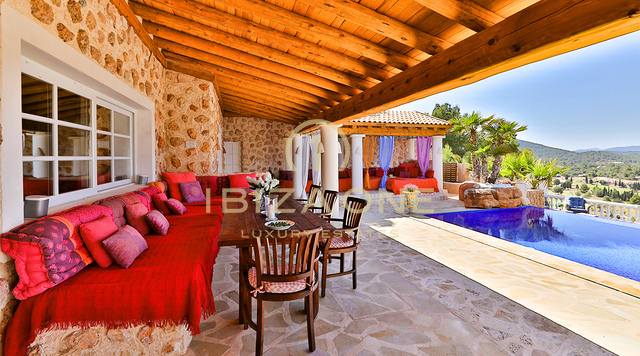 Exceptional French-Italian Luxury Villa with 180° Sunset and Sea Views for Rent, Ibiza