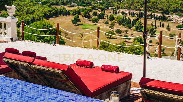 Exceptional French-Italian Luxury Villa with 180° Sunset and Sea Views for Rent, Ibiza